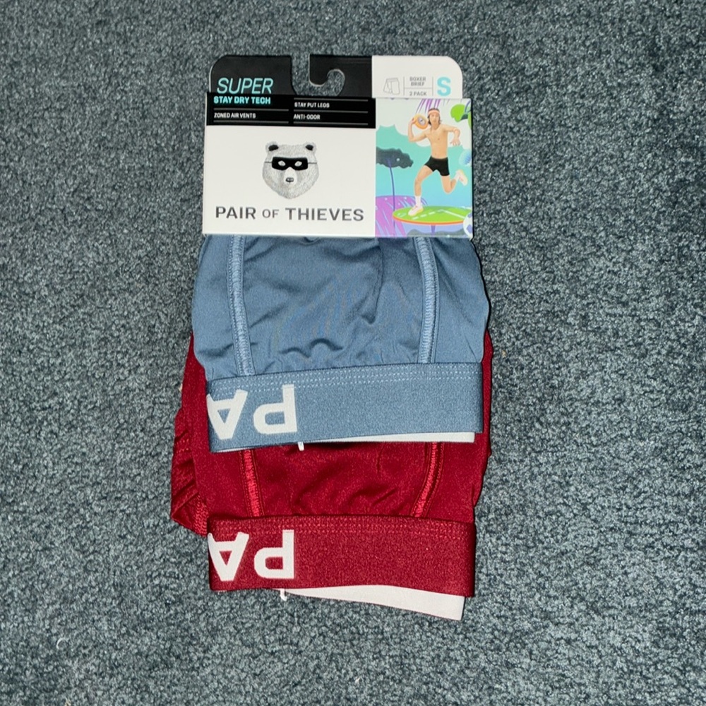 Pair of Thieves Men’s Super Cool boxer briefs 2 pack size small new with tags